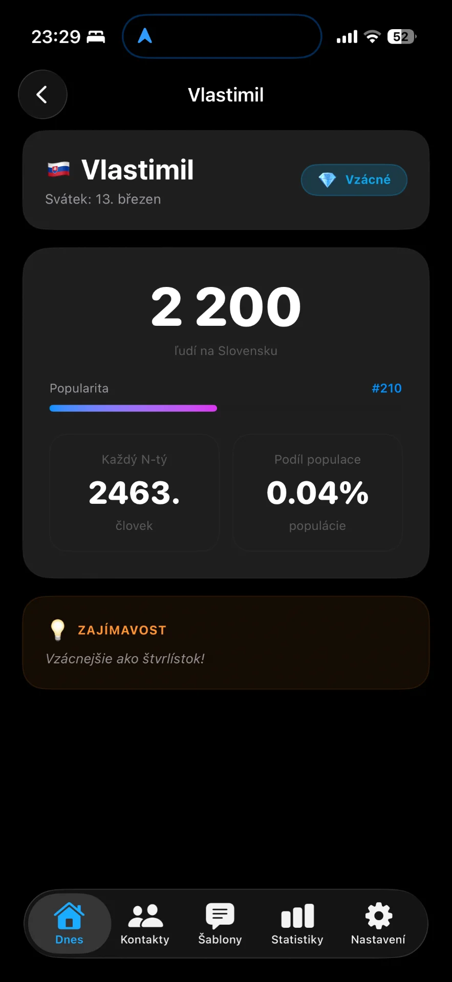 Gratulant app showing celebration timeline 6